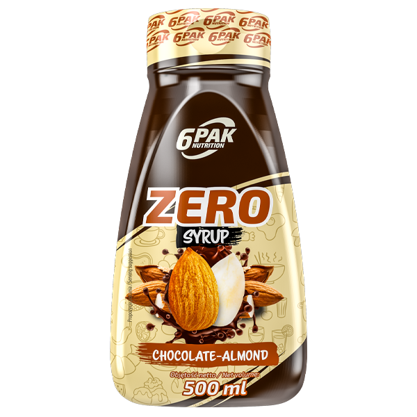6PAK ZERO SYRUP 500ML CHOCOLATE ALMOND
