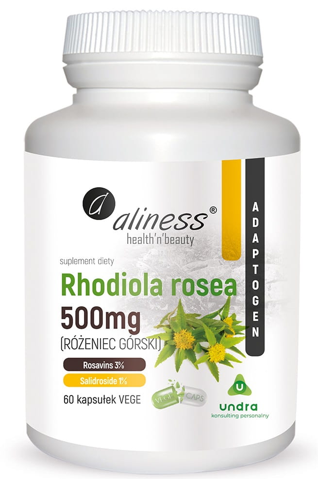 ALINESS RHODIOLA ROSEA 500MG 60 Kapsułek