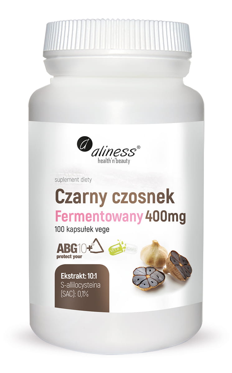 ALINESS CZARNY CZOSNEK FERMENTOWANY 400MG, 100 kapsułek