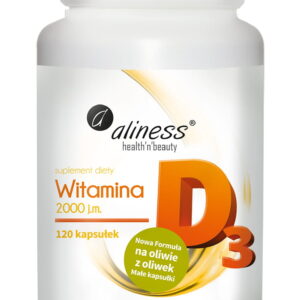 ALINESS WITAMINA D3 2000J 120 Kapsułek