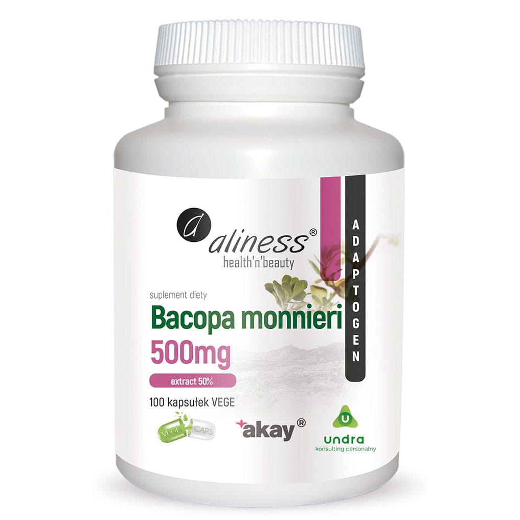 ALINESS BACOPA MONNIERI EXTRACT 50% 500MG 100 kapsułek