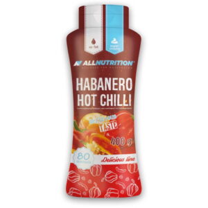 ALLNUTRITION SAUCE HABANERO HOT CHILLI 400g - niskokaloryczny sos  słodko ostry
