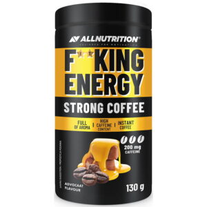 FITKING ENERGY STRONG COFFEE ADVOCAT 200mg / 130g - aromatyczna kawa rozpuszczalna
