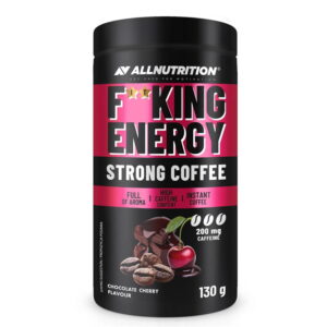 FITKING ENERGY STRONG COFFEE CHOCOLATE CHERRY 200mg / 130g - aromatyczna kawa rozpuszczalna