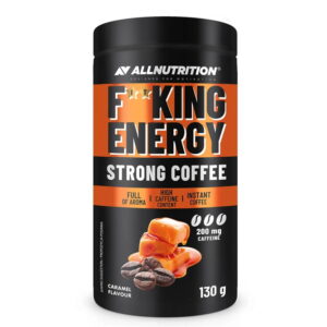 FITKING ENERGY STRONG COFFEE CARMEL 200mg / 130g - aromatyczna kawa rozpuszczalna