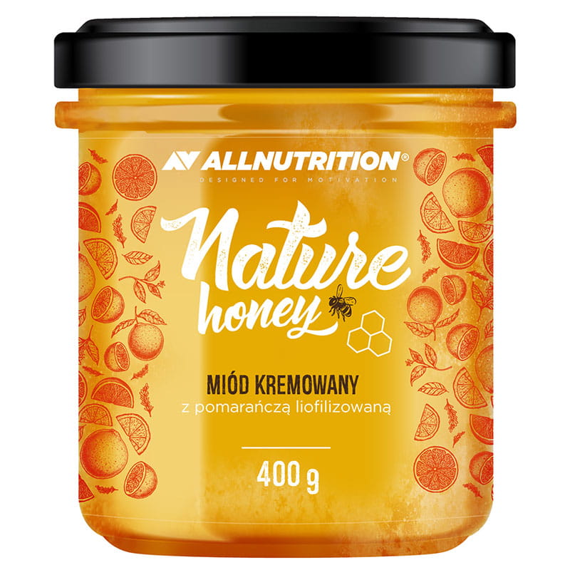 ALLNUTRITION NATURE HONEY 400G ORANGE - miód kremowany bez cukru