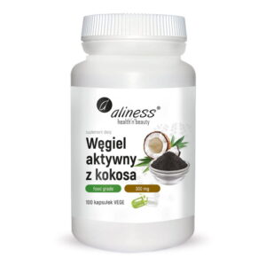 ALINESS WĘGIEL AKTYWNY Z KOKOSA 300MG 100 Kapsułek