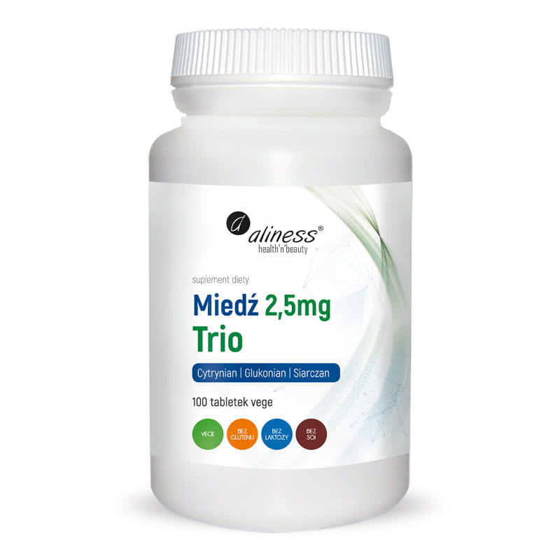 ALINESS MIEDŹ TRIO 2,5MG - 100 Tabletek