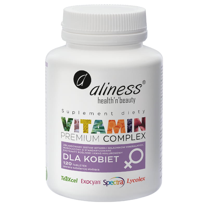 ALINESS VITAMIN PREMIUM COMPLEX dla kobiet - 120 tabletek