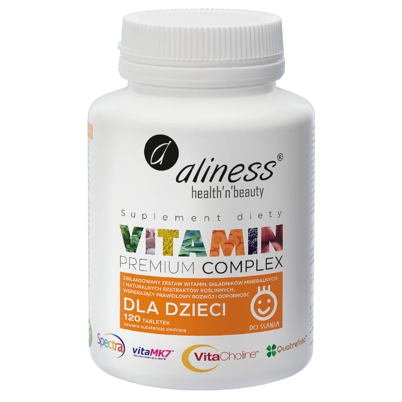 ALINESS VITAMIN COMPLEX DLA DZIECI - 120 Tabletek do ssania