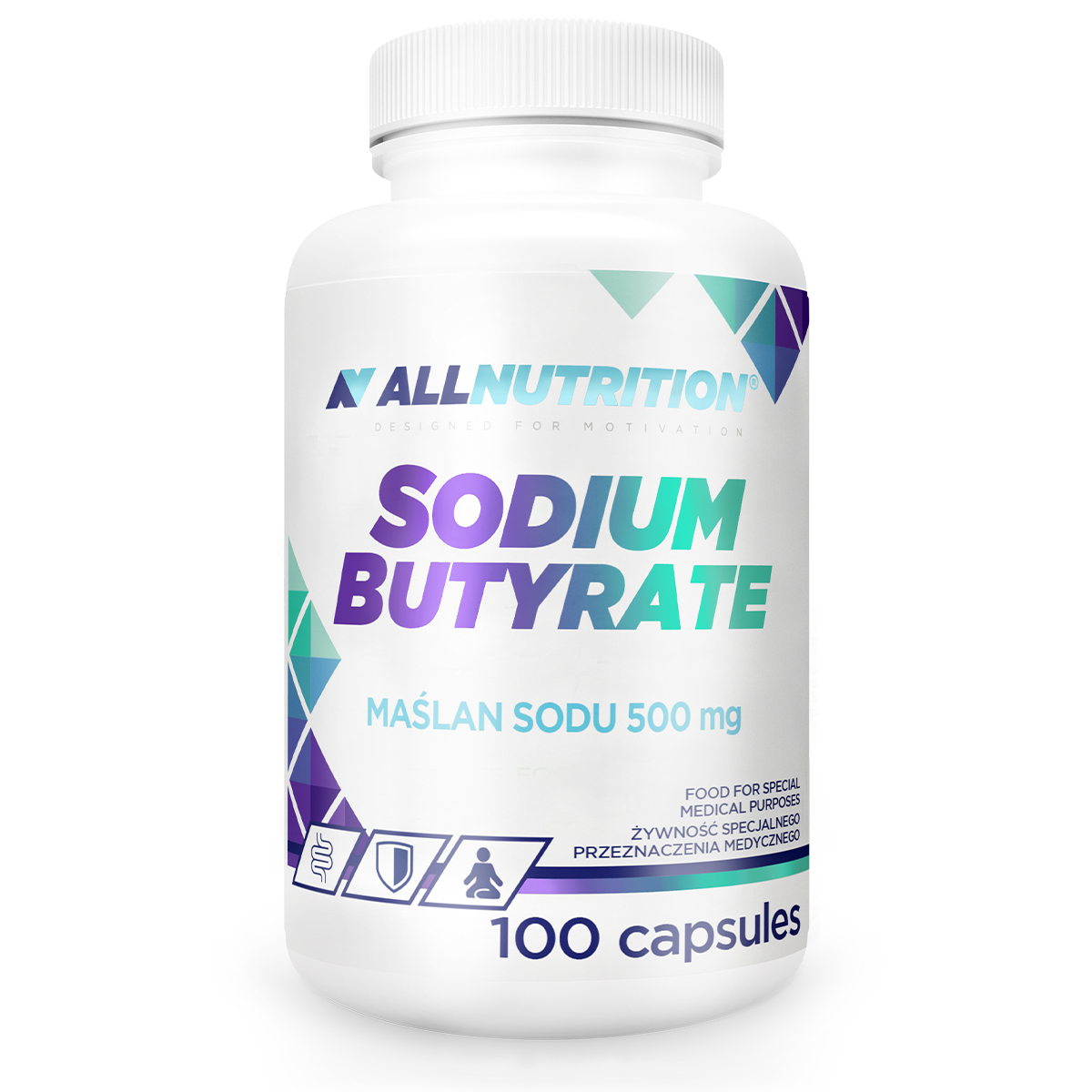 MAŚLAN SODU ALLNUTRITION SODIUM BUTYRATE 100 KAPSUŁEK