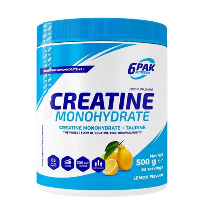 6PAK CREATINE MONOHYDRATE 500g