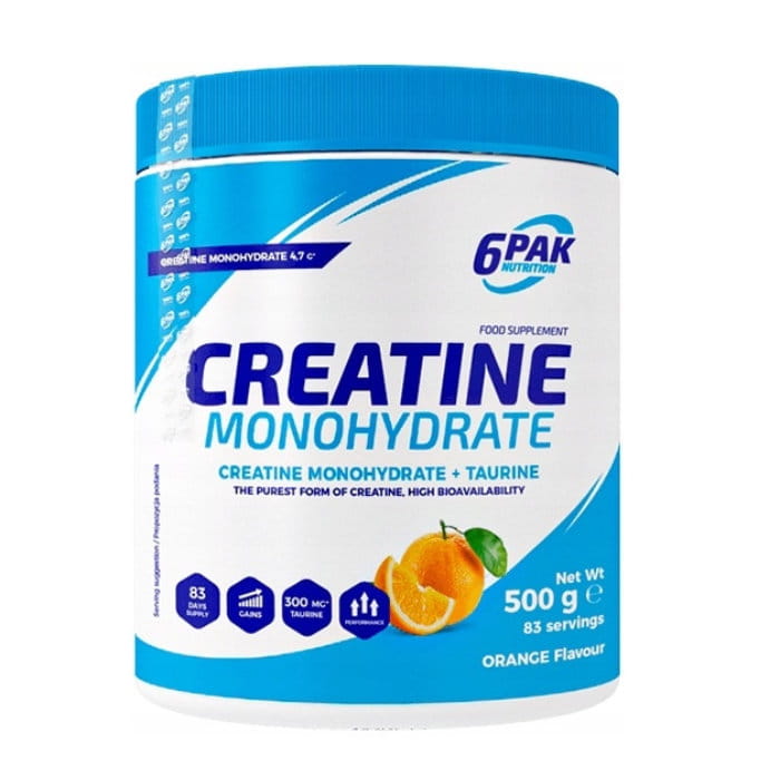 6PAK CREATINE MONOHYDRATE 500g
