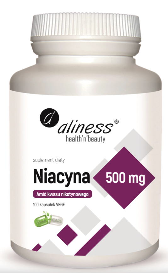 ALINESS NIACYNA Amid kwasu nikotynowego 500MG 100 kapsułek