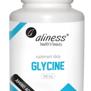 Glicyna Aliness Glicyne 800mg 100 kapsułek Wysoka Czystość
