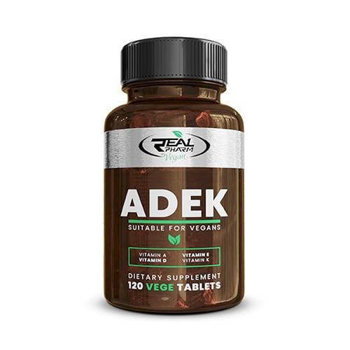 Witaminy Real Pharm ADEK 120 kapsułek Kompleksowy Skład