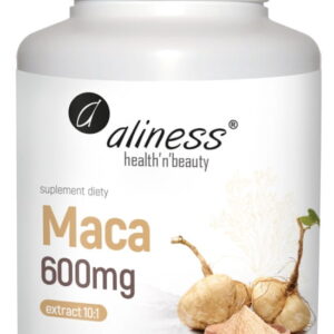 Maca Aliness Ekstrakt 10:1 600 mg 100 tabletek Wsparcie Witalności
