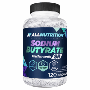 Maślan Sodu AllNutrition Sodium Butyrate SR 120 kapsułek Wsparcie Mikroflory Jelitowej