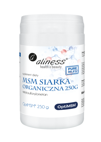 Siarka Organiczna Aliness MSM 250 g Proszek OptiMSM