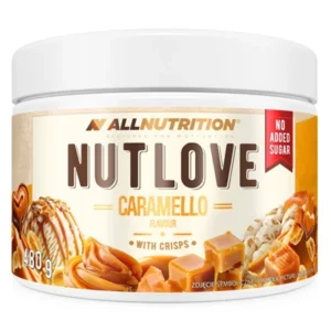 Krem Karmelowy Allnutrition Nutlove Caramello 480g z Chrupkami Ryżowymi Bez Dodatku Cukru