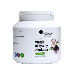 Węgiel Aktywny Aliness 200g Proszek Czysta Forma