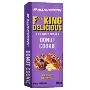Ciastko Proteinowe Allnutrition Fitking Delicious Donut Cookie 128g Smak Karmelowy