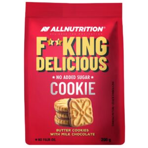 Fit Przekąska ALLNUTRITION Fitking Delicious Cookie 200g Maślane Ciasteczka Bez Dodatku Cukru