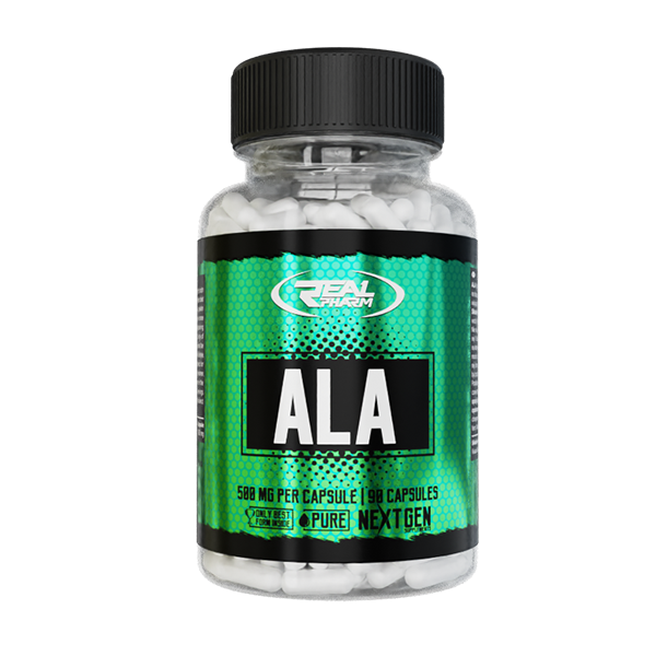 Kwas Alfa‑Liponowy Real Pharm ALA 500 mg 90 kapsułek Silny Antyoksydant