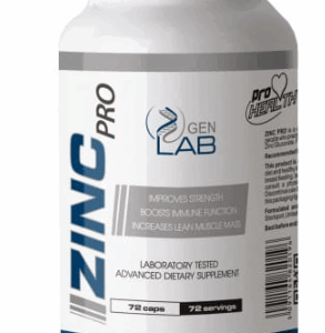 GenLab Zinc Pro 72 kapsułki Glukonian Cynku 15 mg Wsparcie Odporności