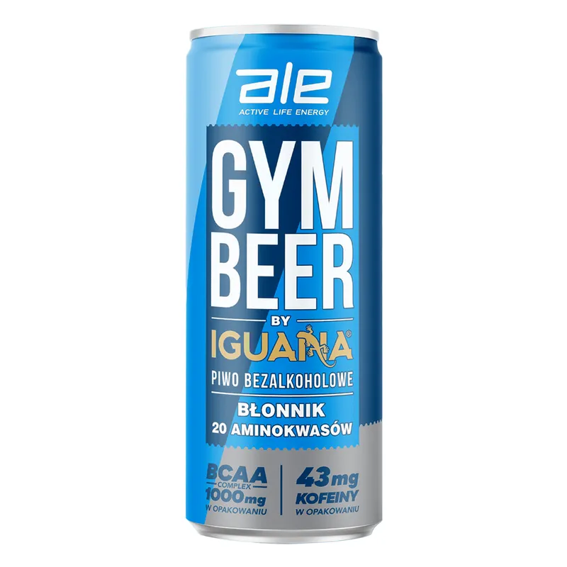 Napój Bezalkoholowy ALE Gym Beer by Iguana 330 ml Wsparcie Metabolizmu