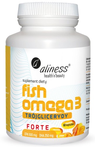 Aliness Fish Omega 3 Trójglicerydy FORTE 60 kapsułek