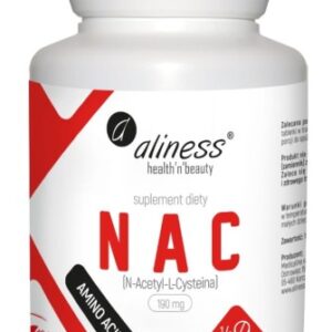 NAC Aliness 190mg 100 Tabletek Wsparcie Detoksykacji