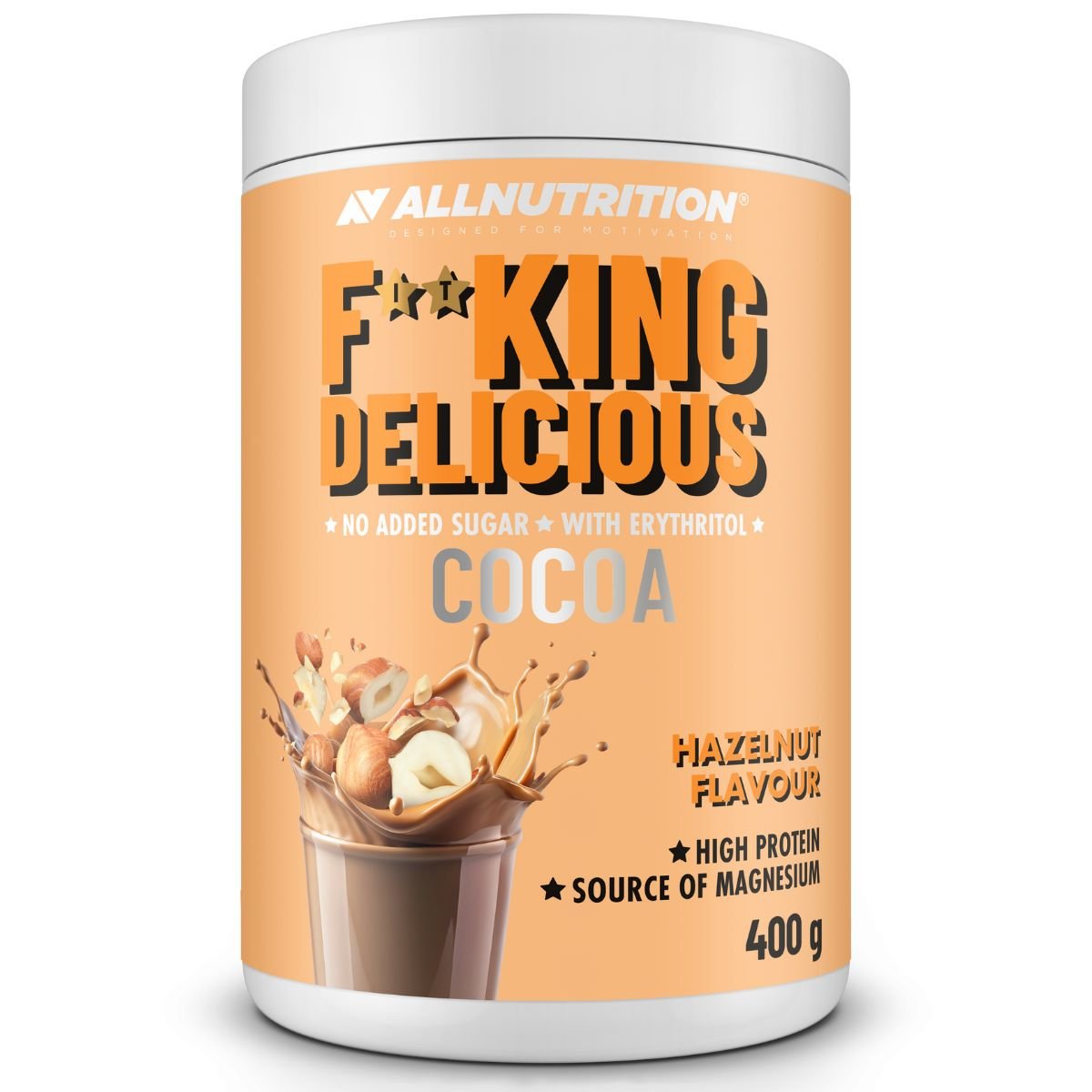 Krem Białkowy Allnutrition Fitking Delicious Cocoa 400g Orzech Laskowy