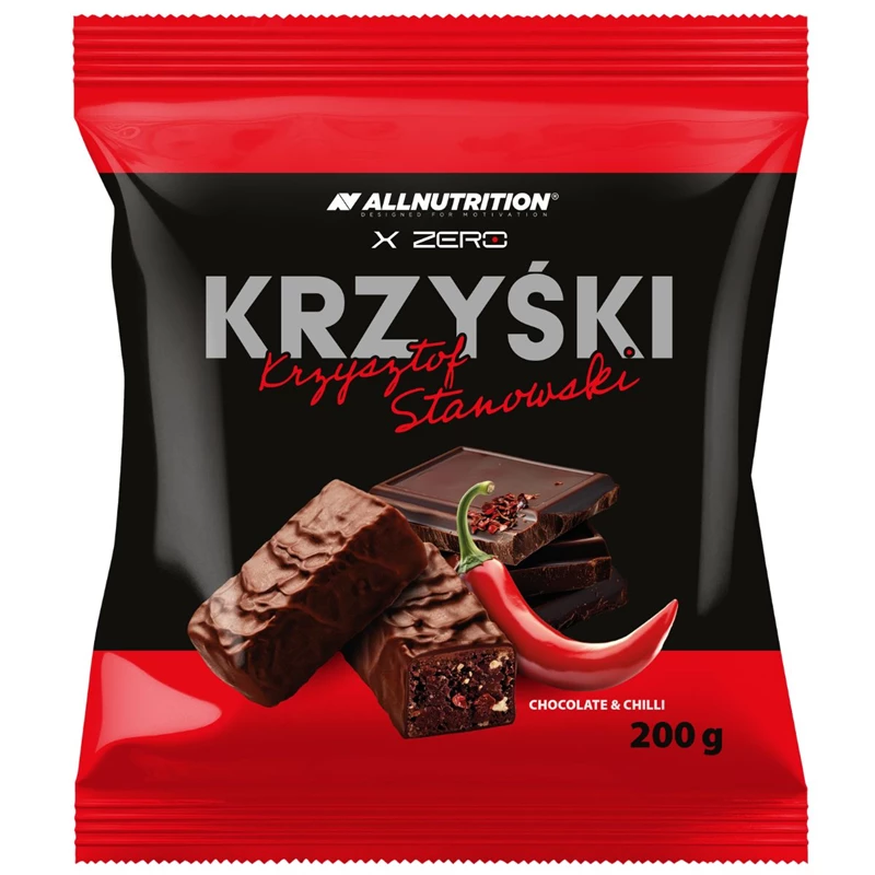 Allnutrition X Zero Krzyśki 200g Niska Zawartość Cukru Czekolada - Chilli