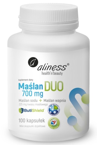 Wsparcie Jelit Aliness Maślan Duo 700mg 100 Kapsułek