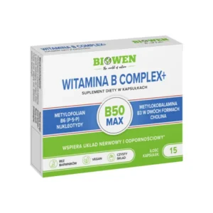 Witaminy Biowen Vitamin B Complex 15 kapsułek Wsparcie Układu Nerwowego