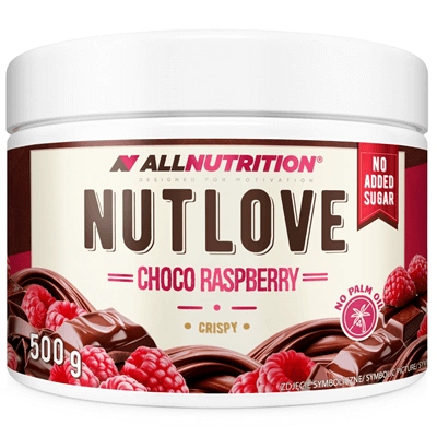 Allnutrition Nutlove 500g Niska Zawartość Cukru Czekolada - Malina