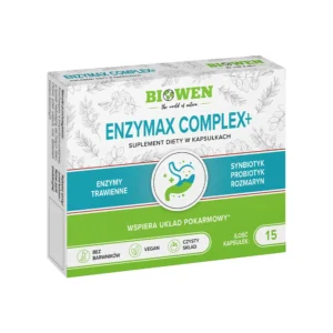 Witaminy Biowen Enzymax Complex+ 15 Kapsułek Wsparcie Trawienia