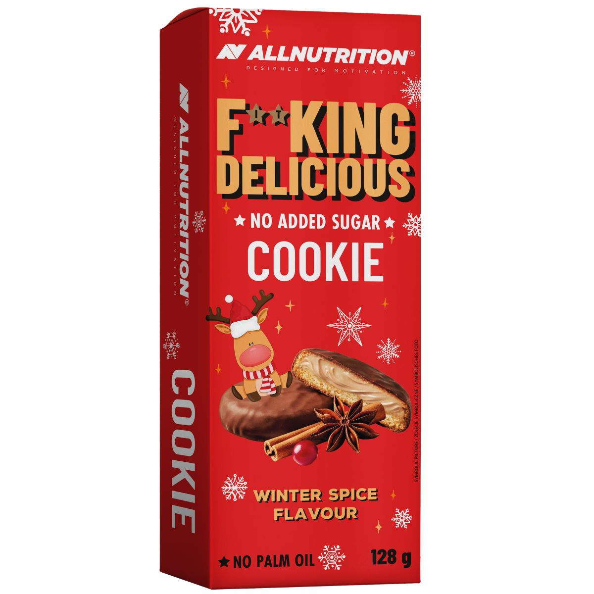 Allnutrition Fitking Delicious Cookie Winter Spice 128g Ciasteczka Korzenne