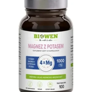 Biowen Magnez z Potasem 30 kapsułek Prawidłowa Praca Mięśni