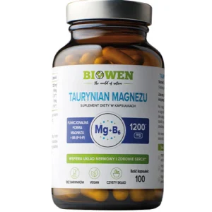 Biowen Taurynian Magnezu 100 kapsułek Prawidłowa Praca Mięśni