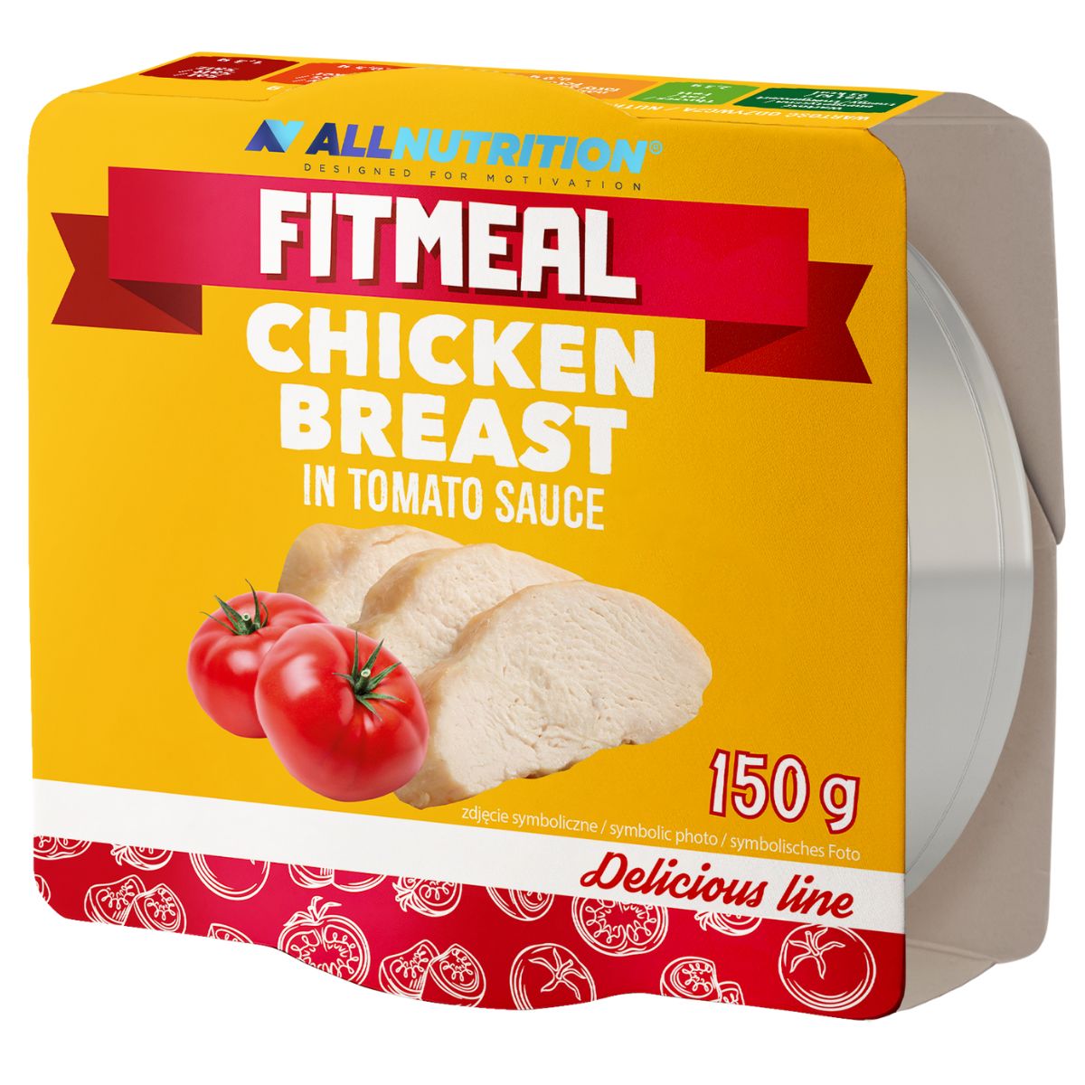 Posiłek Gotowy Allnutrition Fitmeal Chicken Breast w sosie pomidorowym 150g