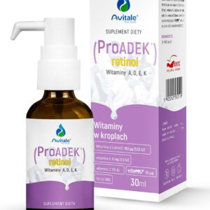 Witaminy Avitale Pro ADEK Retinol 30ml krople wsparcie odporności