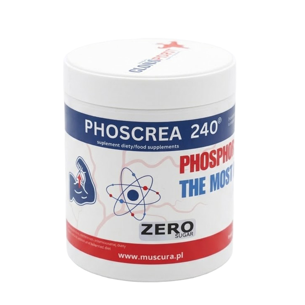 Kreatyna Muscura Phoscrea 240g Proszek Siła i Wytrzymałość