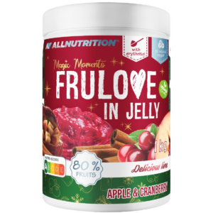 Owoce w Żelu Allnutrition In Jelly Frulove 1kg Niska Zawartość Cukru Jabłko - Żurawina