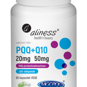 PQQ Aliness Q10 20mg 50mg 60 kapsułek