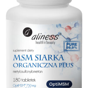 MSM Aliness Siarka Organiczna Plus 180 tabletek